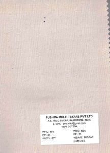 265 GSM Tussar Cotton Fabric