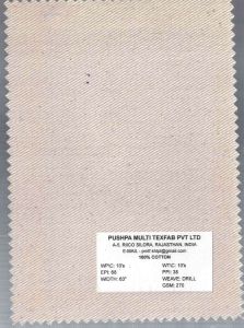 270 GSM Cotton Drill Fabric