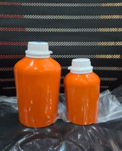 Orange Coated Aluminum Bottle