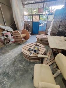Brown Plywood Cable Drum