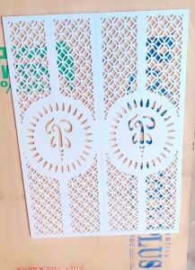 6 Mm White Corian Mandir Background MDF Jali
