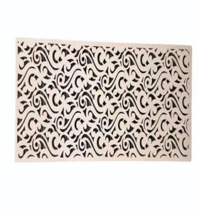 8 Mm White Corian Mandir Background MDF Jali