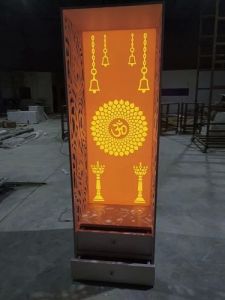 4 Mm Corian Mandir Background MDF Jali