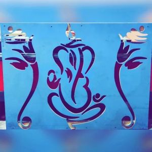 4 Mm Corian Mandir Background MDF Jali