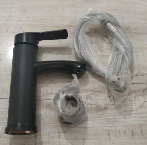 Matte Black Single Lever Faucet Set