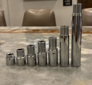 Chrome Threaded Pipe Connector