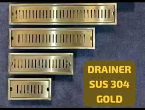 SUS304 Gold Channel Drain Cover