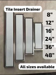 SS304 Tile Insert Drain Cover