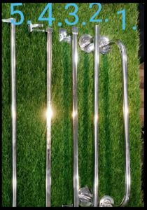 SS Wall Mount Bathroom Rod Set