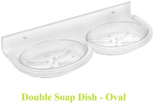 Oval Twin Dish Wall Soap Holder