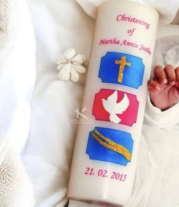 Soy Wax Baptism Candle