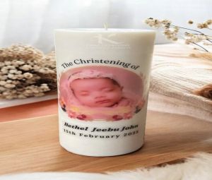Soy Wax Baptism Candle