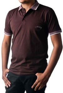 Mens Brown Polo T Shirt