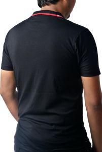 Mens Black Polo T Shirt