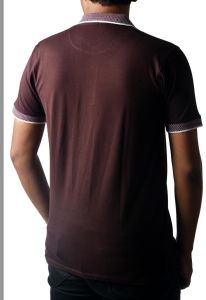 Mens Brown Polo T Shirt