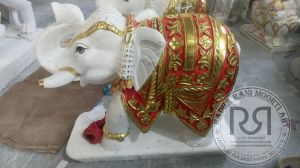 Marble Elephant Idol
