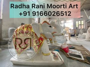 Marble Elephant Idol
