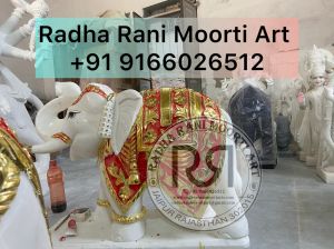 Marble Elephant Idol