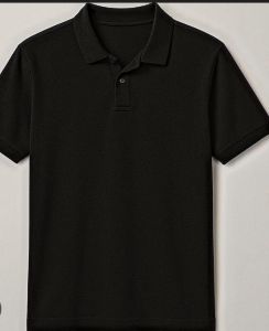 Mens Black Polo T Shirt