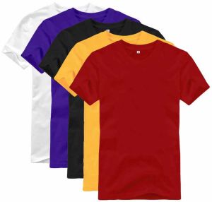 High Neck Mens Cotton T Shirt
