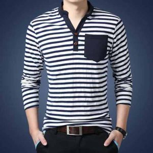 Men Full Sleeves Cotton T Shirt