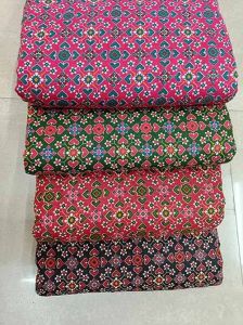 Multicolor Traditional Cotton Printed Fabric