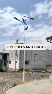 Decorative Double Arm Street Light Pole