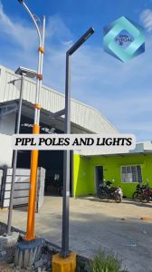 Double Arm Square Street Light Pole