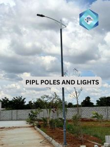 Single Arm Outdoor Street Light Pole