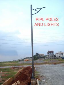Single Arm LED Street Light Pole