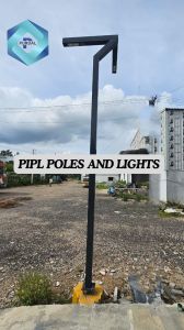 Modern Dual-Arm Square Pole