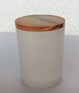 White Matt Glass Candle Jar