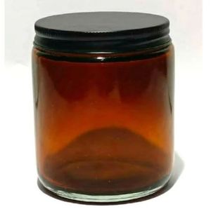 250 Ml Amber Glass Candle Jar