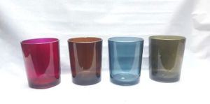 250 Ml Multicolor Glass Candle Jar