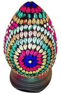 Multicolor Mosaic Glass Table Lamp