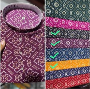 Mens Rayon Multicolor Lucknowi Chikankari Kurta