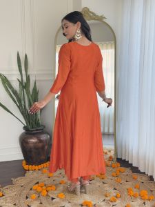 Ladies Vichitra Silk Kurta with Rayon Pant And Dupatta Set
