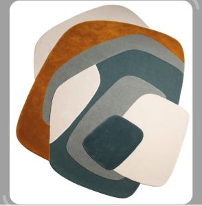 Handmade Tufted Modern Abstract Rug – Geometric Wool Carpet for Living Room