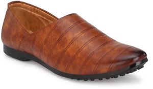 Mens Tan Nagra Soft Stitch Slip-On Shoes
