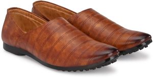 Mens Tan Nagra Soft Stitch Slip-On Shoes