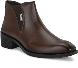Mens Brown Chelsea Hybrid Lace-Up Boots