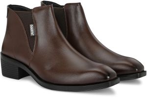 Mens Brown Chelsea Hybrid Lace-Up Boots