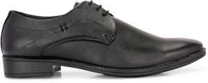Mens Black Derby Premium Lace-Up Shoes