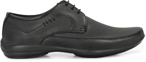 Mens Black Derby Classic Lace-Up Shoes