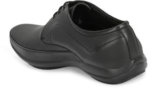 Mens Black Derby Classic Lace-Up Shoes