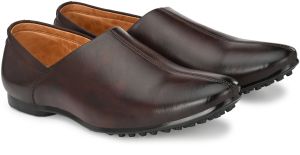 Mens Brown Nagra Sleek Edge Slip-On Shoes