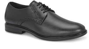 Mens Black Derby Formal Lace-Up Shoes