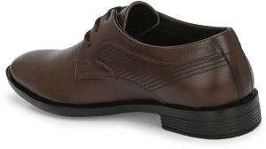 Mens Brown Derby Tailored Lace-Up Shoes