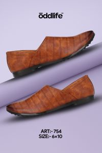 Mens Tan Nagra Soft Stitch Slip-On Shoes