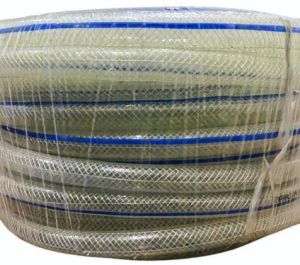 White PVC Braided Hose Pipe